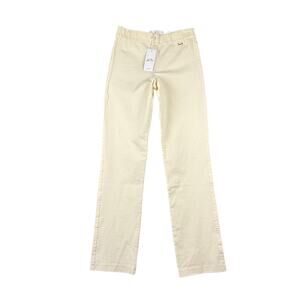 NWT Lilly Pulitzer Declynn Bi Stretch Slim Pants Cream Womens 6 Straight Stretch